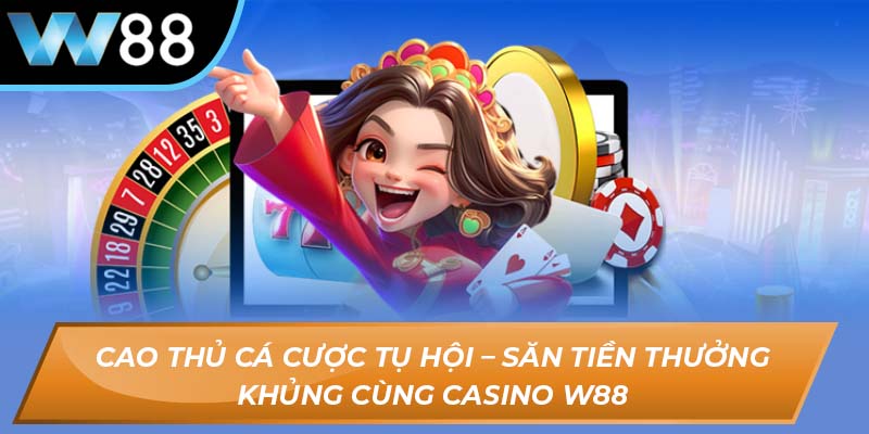Cao thủ cá cược tụ hội – săn tiền thưởng khủng cùng casino W88
