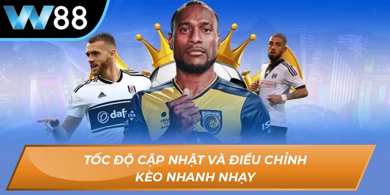 Tốc độ cập nhật và điều chỉnh kèo nhanh nhạy